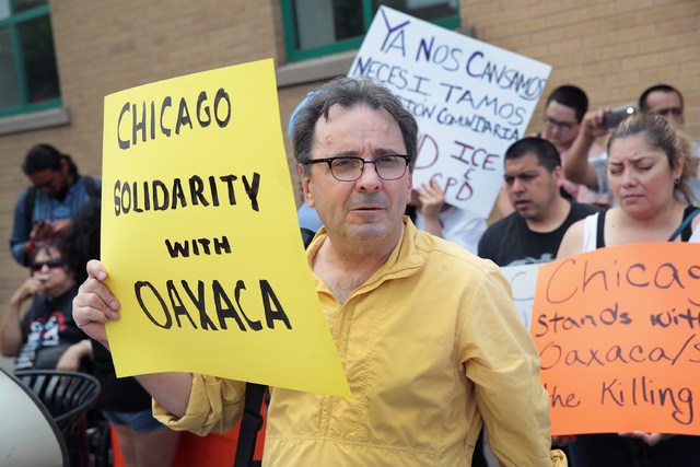 Chicago se solidariza con maestros mexicanos