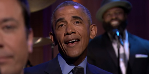 Obama canta las noticias con Jimmy Fallon