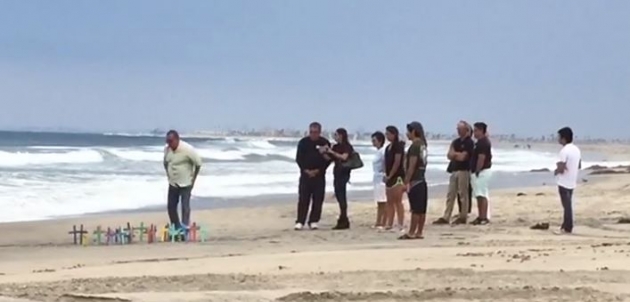 Activistas recuerdan a migrantes muertos en playa de Tijuana