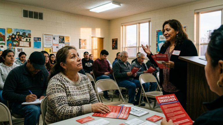 Resistencia vecinal y protocolos "Conoce tus Derechos": La respuesta hispana ante operativos de ICE en el Medio Oeste